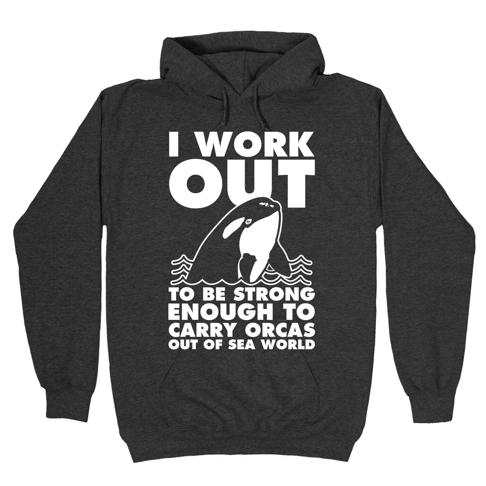 I Work Out to be Strong Enough to Carry Orcas Out of Sea World Hoodie